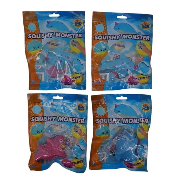 Kids Stuff Squishy Monsters โ Set of 4 | Soft & Scented Sensory Toys | 2 unicorn - Picture 4 of 8